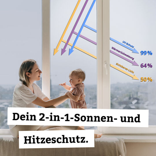 Fensterfolie Sonnenschutzfolie metallisiert image number null